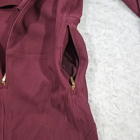 Athleta x Alicia Keys Small Goddess Bodysuit Red Spiced Jumpsuit Womens 450639 - Picture 4 of 11